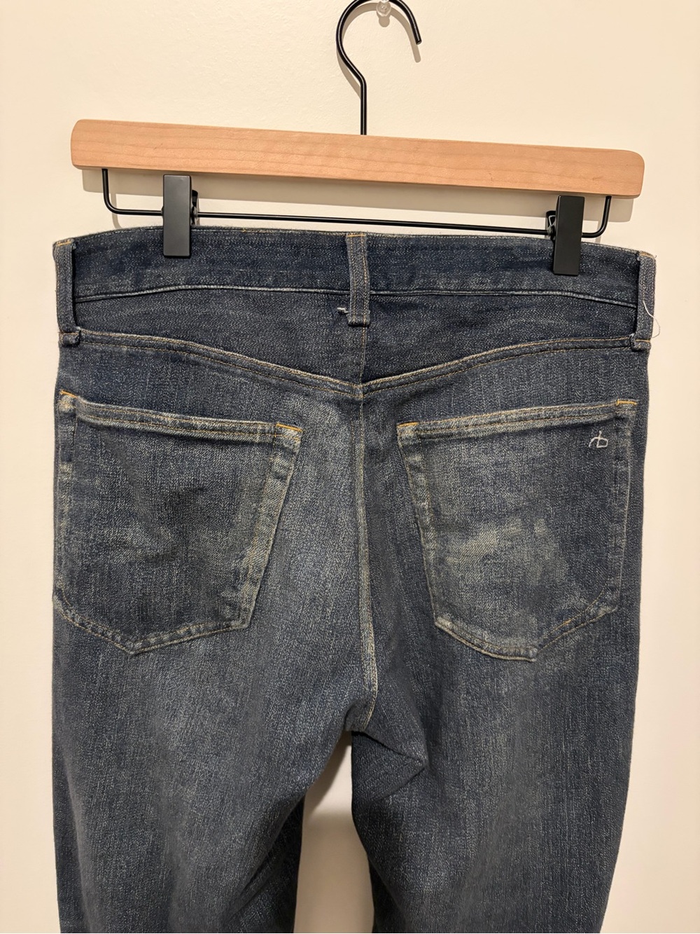 Rag & Bone Miramar Jeans Size 29 Fit 4 Straight Pants In Empire Denim Sweats - Picture 11 of 16